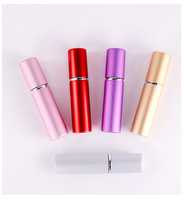 Disponible 5ml Aluminium Shell Vide Portable Distributeur De Parfum Vaporisateur En Verre