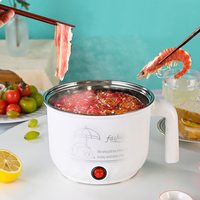 Mini cuisinière électrique multifonctionnelle à poignée unique pour nouilles instantanées domestiques marmite électrique pour dortoir pot pour étudiants