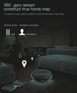Aspiradoras robóticas automáticas GYRO Navigation SLAM Algorism Control remoto húmedo/seco disponible - Product Image 3