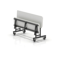 Ensemble de table et de banc multifonctionnel 3 en 1 pour école, cantine, auditorium, espace moderne, rectangulaire, mobile, pliable, déplaçable, hôpital
