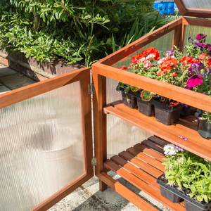 <span class=keywords><strong>Serre</strong></span> de jardin moderne en bois dur et plastique, écologique, certifiée FSC, imperméable, facile à assembler, pour l'intérieur et l'extérieur - Product Image 5