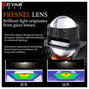 Eeyao YY-G46WS-1 Lentille de projection laser LED à double prisme 2,5 pouces OEM ODM Usine Modification automobile Faisceau haut-bas - Product Image 4