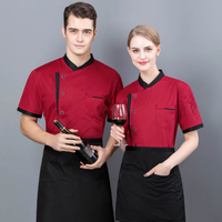 Uniformes de Chef Personnalisés Unisexe en Soie Sérigraphiée de Haute Qualité, Durables, 65% Polyester 35% Coton, pour Restaurants et Bars (Vente en Gros)