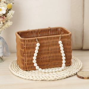 Wholesale Flower Storage Wicker <b>Basket</b> Wooden Slat Decorative Flower Arrangement <b>Basket</b> <b>Small</b> Flower <b>Basket</b> for Miscellaneous - Product Image 6