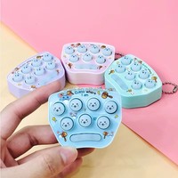 Mini Jouet Porte-clés Whac-A-Mole Version Électronique Standard Couleurs Macaron Plastique ABS Jeu de Réaction Pop OEM