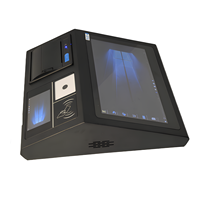 Sistem Terminal POS All-in-One Edobbo 11,6 Inci dengan Intel Core I3/i5/i7 Android & Windows, Fungsi SDK NFC Terintegrasi, untuk Penggunaan Dalam Ruangan