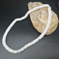 Surfer bijoux hawaïen naturel Puka coquille coquillage collier pour femmes été plage carré blanc Puka coquille collier ras du cou
