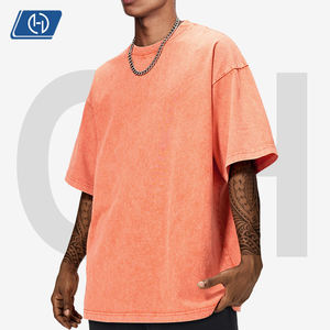 เสื้อยืดผู้ชาย 260 <span class=keywords><strong>ก</strong></span>รัม ผ้าฝ้าย 100% สไตล์ไฮสตรีท หนานุ่ม ย้อมสีแบบแว็<span class=keywords><strong>ก</strong></span><span class=keywords><strong>ซ์</strong></span> <span class=keywords><strong>ล้</strong></span>างสีแบบสโนว์วอช ลุควินเทจ ทรงหลวม ซับเหงื่อ แขนสั้น - Product Image 2