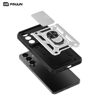 Pour itel S26 ULTRA 4G, coque de téléphone antichoc deux en un, combo avec objectif coulissant, étui pour téléphone avec béquille