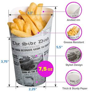 Caja para patatas fritas, soporte de papel para aperitivos, suministros para fiestas, banquetes, bodas, fiestas, cumpleaños, cine de películas - Product Image 5