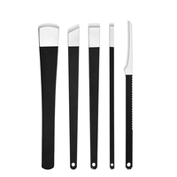 MS-1455 Kit portable d'élimination des ongles incarnés avec boîte de rangement, outils de soin des pieds pour adultes (rasoir à callosités, couteau de pédicure, outil pour peaux mortes)