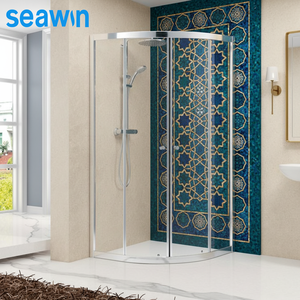 Frame Modern Series Aluminum Glass <strong>Unit</strong> Sliding Stainless Steel Hardware <strong>Bathroom</strong> <strong>Corner</strong> Shower Room Enclosure 2 Sided Shower - Product Image 1