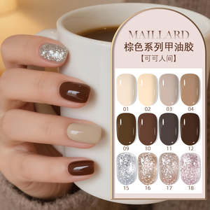 Nouvelle arrivée : Ensemble de vernis gel automne-hiver, avec des nuances effet œil de chat et pailletées pour des designs de nail art époustouflants - Product Image 3