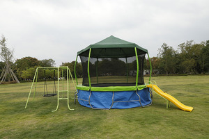 2025 personnalisé nouveau Design balançoire <span class=keywords><strong>piscine</strong></span> toboggan 3 en 1 PP PVC aire <span class=keywords><strong>de</strong></span> jeux extérieure parc <span class=keywords><strong>de</strong></span> trampoline pour enfants avec <span class=keywords><strong>abri</strong></span> contre la pluie - Product Image 4