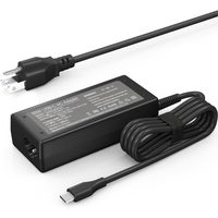 Nouveau chargeur USB C pour ordinateur portable 65W pour HP EliteBook x360 1030 630 745 835 840 845 860 ProBook 440 450 455 Type C 20V 3.25 Adaptateur secteur