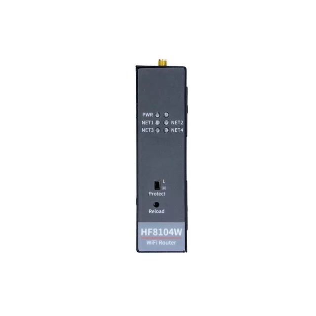 HF8104W Industrial WIFI Router Network Port Ethernet to WiFi Wireless Router with Antenan Accessories Data Transmission DIN-Rail
