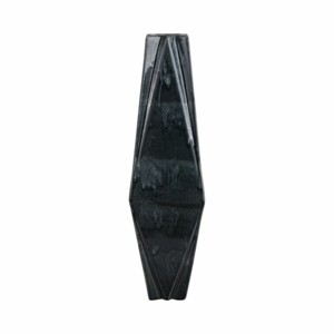 Vaso in ceramica geometrico angolare moderno nero per soggiorno e decorazioni per la casa - Product Image 4