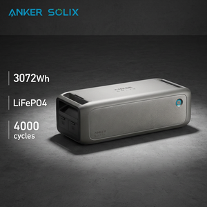 Batería de Expansión Anker Solix BP3000 de 3072 Wh para Estación de Energía, 4000 Ciclos de Vida Útil, LFP, para Casa y Camping, con Certificación TUV CE UK - Product Image 1