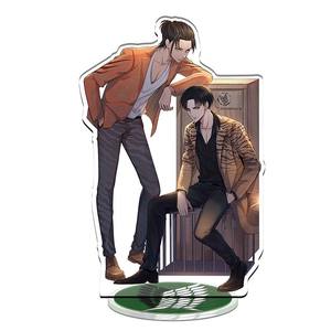 Nouveaux Designs 24 Styles Shingeki No Kyojin Stand Modèle Poupée <span class=keywords><strong>Eren</strong></span> Jager Mikasa Levi Ackerman <span class=keywords><strong>Armin</strong></span> Bureau Décor PVC Figure - Product Image 4