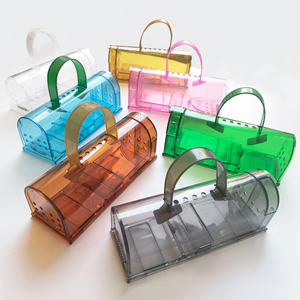 Piège à souris à libération facile, cage de capture vivante, réutilisable, en plastique, sûr, pour la capture de rongeurs, pour une utilisation en intérieur, en extérieur et dans le jardin - Product Image 6