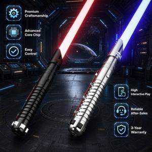 Sabres laser Nexussabers en gros, sabre laser lourd pour duel, poignée en métal, changement de couleur infini, sabre laser à balancement fluide, LED, jouets lumineux pour enfants - Product Image 1