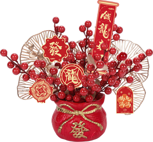 ชุดดอกไม้ประดับตรุษจีน2025ตรุษจีนชุดของขวัญงูเวียดนามสุขสันต์วันตรุษจีน - Product Image 3