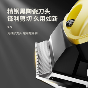 Hair Clipper Electric <b>Trimmer</b> With Digital Display Rechargeable Washable For Salon Use Stainless Steel Blade IPX4 Waterproof - Product Image 4