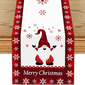Chemin de Table de Noël avec motif de <span class=keywords><strong>sapin</strong></span> festif décor de table à manger de vacances rouge et vert pour la maison de Style scandinave - Product Image 6