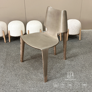 Sillas de Madera Curvadas de Diseño Moderno en Color Marrón Claro para Restaurante, Hotel, Apartamento, Oficina, Comedor - Product Image 1