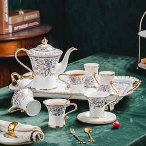 ชุดกาแฟเซรามิกเคลือบเงาสไตล์ยุโรปขายดีสำหรับจิบชายามบ่าย - Product Image 3