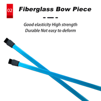 Factory Direct Phantom Blue 20 Lbs Kids Straight Draw Bow avec Sights pour les sports d'entraînement intérieurs et extérieurs débutants