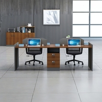 Nouveau mobilier de bureau de direction contemporain, luxueux, durable et écologique, ensemble de bureaux et chaises de direction pour 4 personnes, style Z, en particules