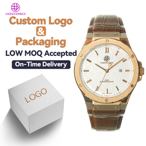 Undecember 5ATM <strong>Watch</strong> Manufacturer Classic Couple Quartz <strong>Watches</strong> ODM/OEM Factory Fashion Couple Leather Quartz <strong>Watch</strong> Wristwatch - Product Image 1