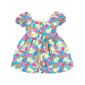 Yiwu Yiyuan Garment White Daisy Summer Dress for Baby Girl Children Young Girls Button up Shirt Dress Boutique Kids Dresses - Product Image 6