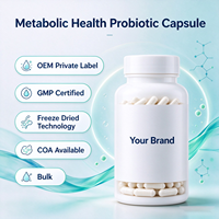 Capsule Probiotique Lyophilisée OEM pour la Santé Métabolique et l'Équilibre du Microbiome Intestinal avec COA – Fournisseur de Matières Premières en Vrac