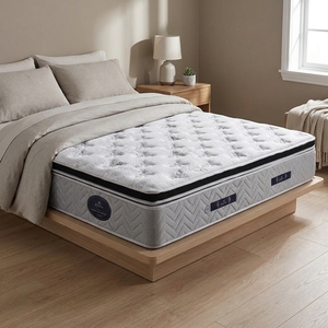 Materasso Ortopedico Trapuntato Bianco Traspirante con Molle Insacchettate, Materasso Contemporaneo a Doppia Faccia <span class=keywords><strong>per</strong></span> Appartamenti, Hotel e Camere da <span class=keywords><strong>Letto</strong></span> - Product Image 2