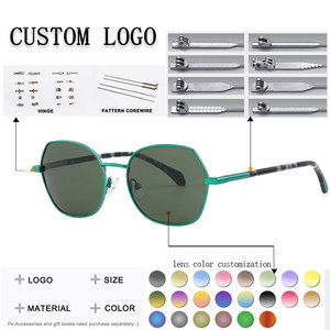 Gafas de Sol Cuadradas Unisex con Montura Completa Roja, Protección UV400, Estilo Moderno, Protección Solar para Adultos - Product Image 2