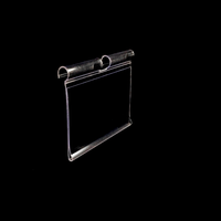 Porte-étiquettes de prix en PVC auto-adhésif transparent extrudé plat pour rayonnages de supermarché, idéal pour la fixation réglable de bandes de données