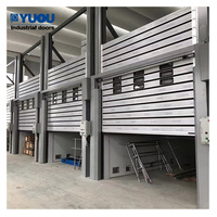 Puerta enrollable rápida vertical rápida de alta velocidad con aislamiento de aluminio espiral automático industrial