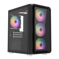 AntarcChill Design Game PC Case Computer Case Micro ATX USB3.0 Tempered Glass Hot Selling Factory New Aluminum Alloy Stock