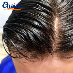 Parrucchino da <span class=keywords><strong>Uomo</strong></span> con Base Sottile 0.06-0.08mm, 100% <span class=keywords><strong>Capelli</strong></span> Umani, Resistente e Durevole per Uso a Lungo Termine - Product Image 1
