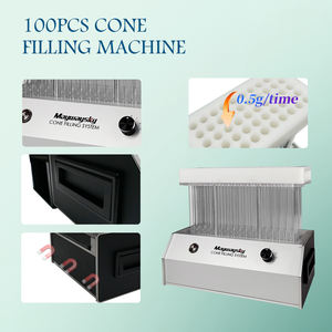 Maywaysky otomatik koni dolgu + hollandalı taç cihazı + 0.7LBS elektrikli çiçek değirmeni kombinasyonu ambalaj koni dolum makinesi - Product Image 5