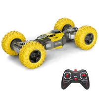 2.4GHz 1/16 पैमाने स्टंट आर सी कार बच्चों के लिए डबल पक्षीय 360 3D विरूपण के साथ रोलिंग घूर्णन ट्रक कार खिलौना