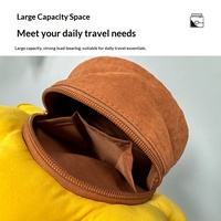 Sac à bandoulière mignon pour enfants, petit format, avec sangle réglable, doublure en polyester, fermeture magnétique, style automne précoce pour filles