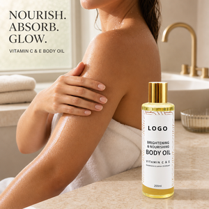 น้ำมันบำรุงผิวกาย วิตามินซี อี กลูต้าไธโอน น้ำมันเลมอน เอสเซนส์ บำรุงผิว ซึมซาบเร็ว ไม่เหนียวเหนอะหนะ 200 มล. รับผลิตแบรนด์ส่วนตัว OEM ODM - Product Image 3