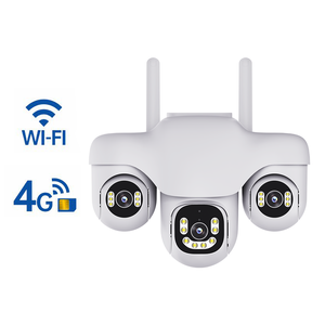 Cámara <span class=keywords><strong>de</strong></span> <span class=keywords><strong>Vigilancia</strong></span> KERUI SC31 6MP Wifi 4G, 3 PTZs, Seguridad para el Hogar, Cámara Exterior, 3 Pantallas, V380 Pro, Visión Nocturna en Color - Product Image 1