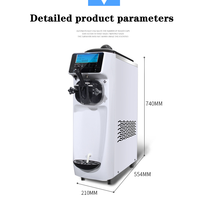 Machine à glaces et à snacks au chocolat commerciale BingHe avec pré-refroidissement et écran LCD 5 pouces