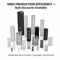 Ressort hélicoïdal de compression micro-mini de précision en acier OEM personnalisé pour stylo, batterie, instrument, industrie