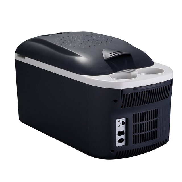 16L PP Material Grey Camping Car Cooler Fridge 12V Sport Refrigerator with Warm and Cold Support for Outdoors