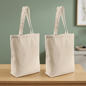 Bolsa de Mano de Lona con Costuras Resistentes y Asas Cómodas para Compras, Viajes y Uso Diario - Product Image 1